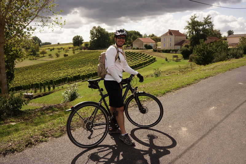 circuit à vélo decouverte des vins de Bordeaux