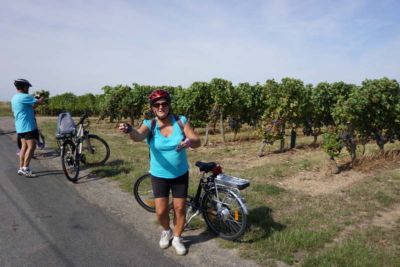 cycling in the vineyards of the loire valley